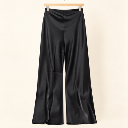 Celeste | Satin-Look Wide-Leg Pants