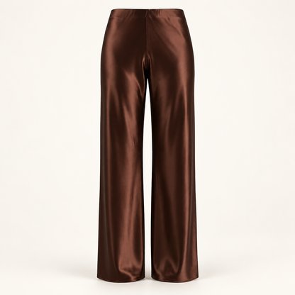 Celeste | Satin-Look Wide-Leg Pants